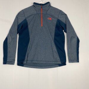 THE‎ NORTH FACE Mock Neck 1/4 Zip Pullover Fleece Shirt Mens Size M